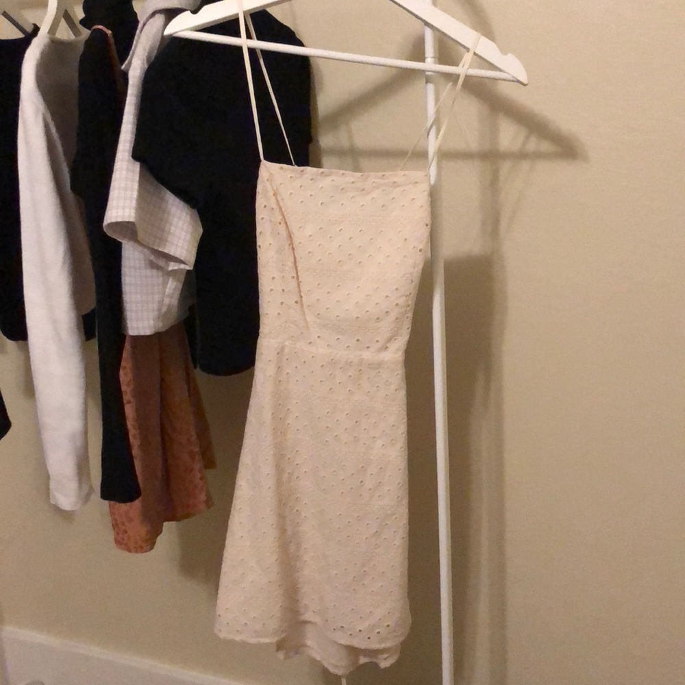 cream urban outfitters dress
